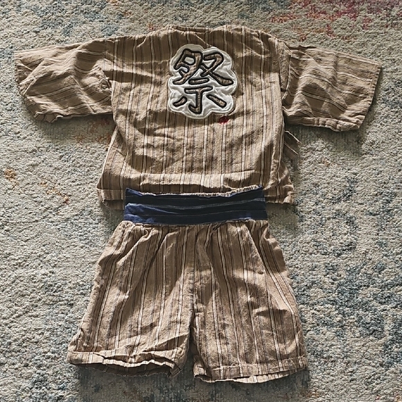 Japanese Jinbei Wrap Shorts Set Size 2T-3T - Picture 2 of 2